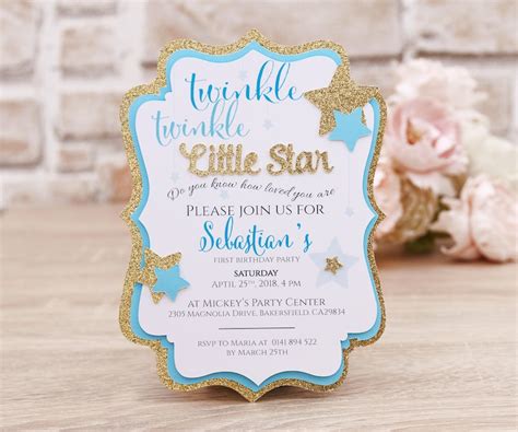 Twinkle Twinkle Little Star Birthday Card