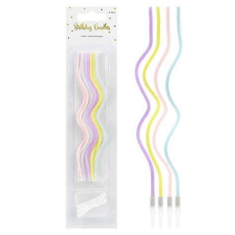 twisted candles stearin