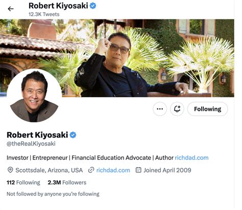 Twitter Robert Kiyosaki