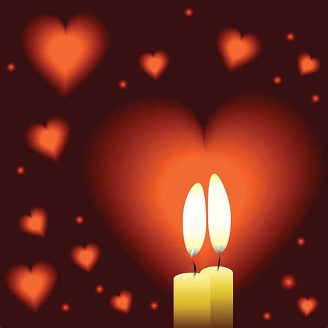two candles for two hearts