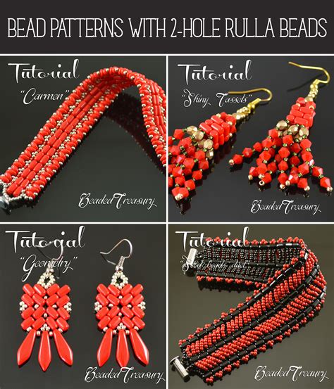 Two Hole Rulla Bead Patterns