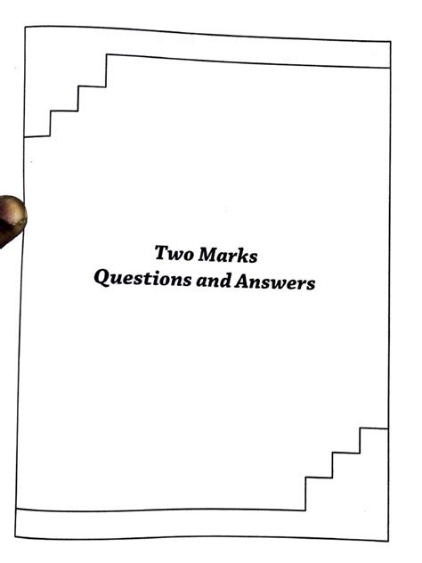 Two Marks With Answers For Computer Networks