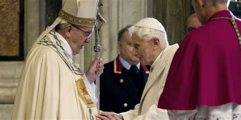 Two Popes Worshipping Together In Rome