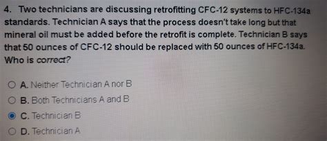 Two Technicians Are Discussing Retrofitting Cfc 12