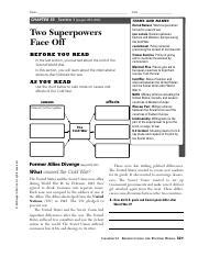 Download Two Superpowers Face Off Guided Answers 
