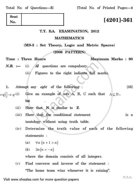 Read Online Tyba Exam Paper 2012 