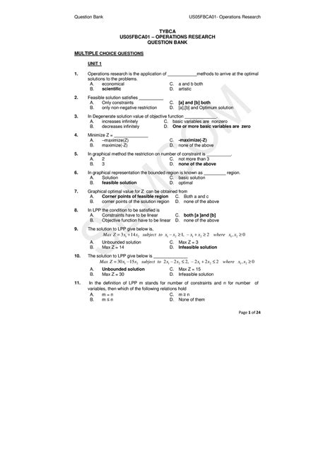 Tybca Question Paperpune University