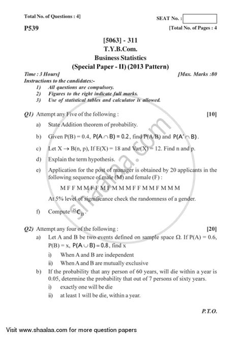 Download Tybcom Or Exam Paper 2013 