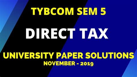 Read Online Tybcom Papers Solution 