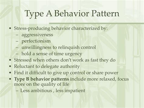 Type A Behavior Pattern A Model For Research And Practice