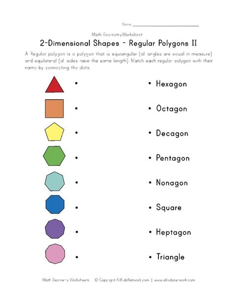 Type Of Polygon Worksheet For Preschool Kindergarten Kids Types Of Polygons Worksheet - Types Of Polygons Worksheet