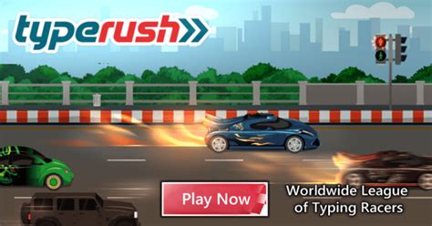 Type Rush Race Worldwide League Of Typing Racers Cars Writing - Cars Writing