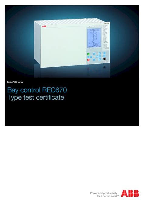 Read Type Test Certificate Abb Group 
