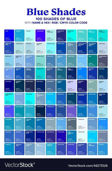 types blue color
