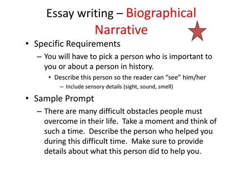 types of biographical writing pattern