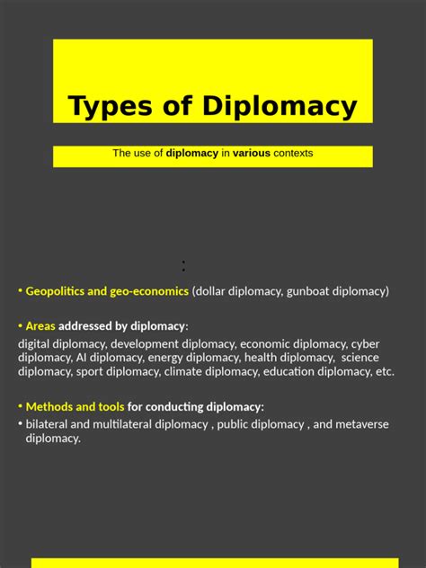 Types Of Diplomacy Pdf