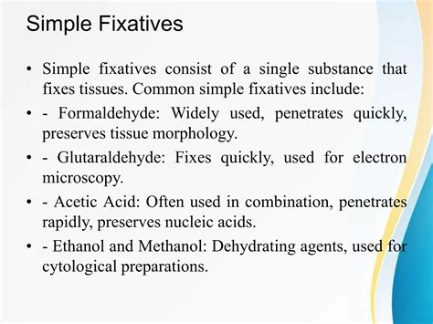 Types Of Fixatives