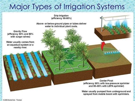 Types Of Irrigation Drawing