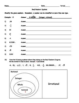 Types Of Numbers Live Worksheets Types Of Numbers Worksheet - Types Of Numbers Worksheet