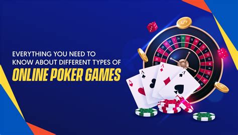 types of online poker games paeo belgium