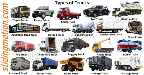 Types Of Trucks