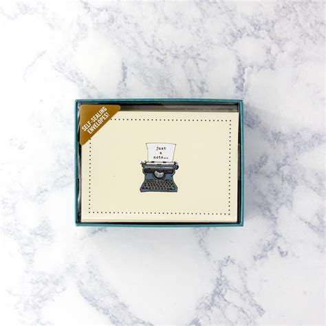 Typewriter Note Cards Stationery Boxed Cards