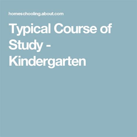 Typical Course Of Study Kindergarten Thoughtco Typical Kindergarten Curriculum - Typical Kindergarten Curriculum