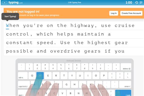 Typing Test Page