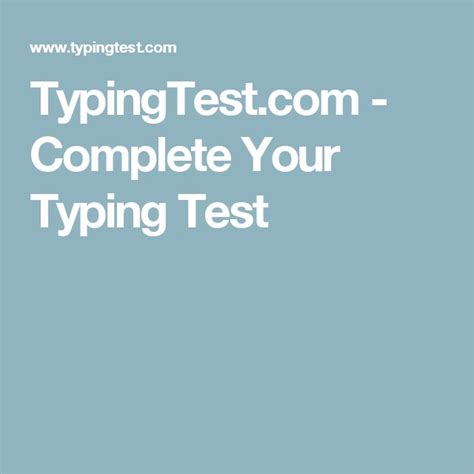 Typingtest Com Complete A Typing Test In 60 Second Grade Typing - Second Grade Typing