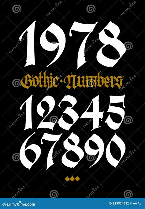 typsnitt tatuering siffror