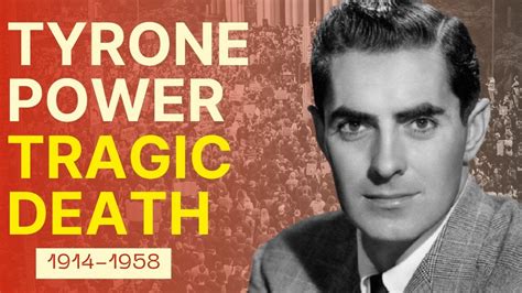 tyrone power actor cause of death