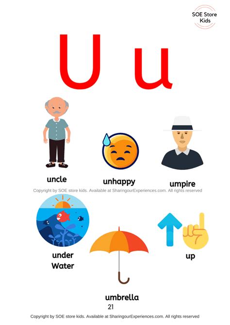 U Words For Kids Beginning Sounds Grammar Wordtips Sight Words That Start With U - Sight Words That Start With U