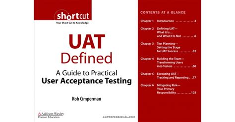 Uat Defined A Guide To Practical User Acceptance Testing Digital Short Cut Rob Cimperman