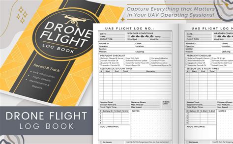 uav pilot logbook an easy to use drone flight log