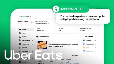 Uber Eats Restaurant Manager