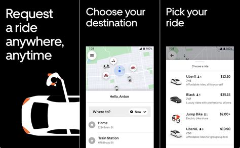 uber request a ride app