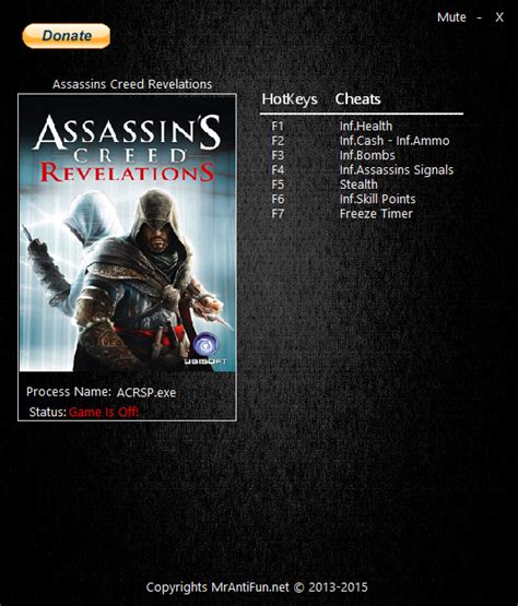 ubisoft game launcher assassins creed revelations trainer