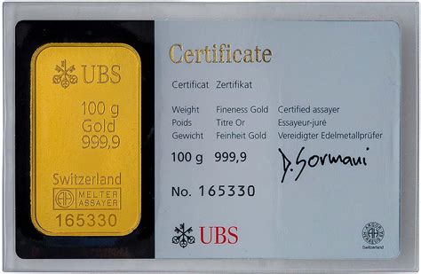 ubs gold