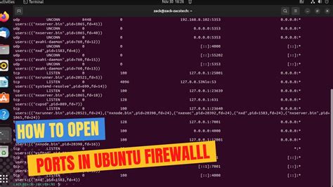 ubuntu firewall open port