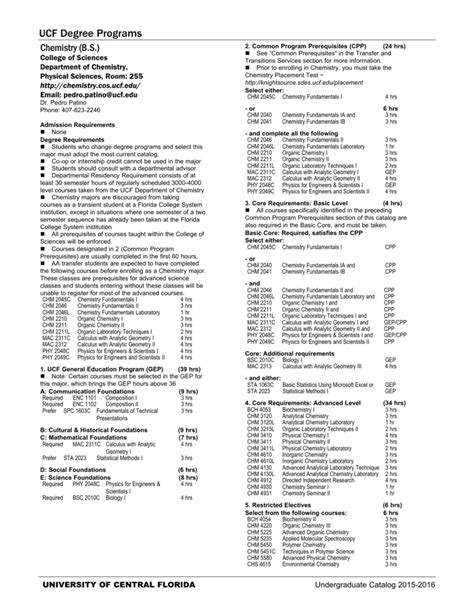 Ucf Catalog Undergraduate