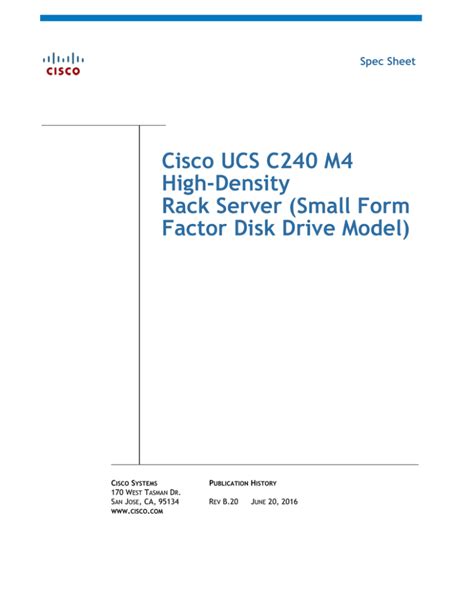 ucs c240 m4 spec sheet