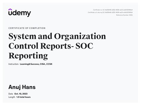 Udemy System And Organization Control Reports Soc Reporting