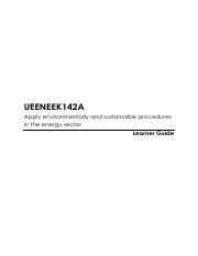 Download Ueeneek142A Apply Environmentally And Sustainable 