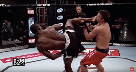 ufc spinning heel kick knockout