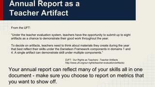 Uft And Teacher Artifacts