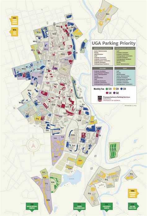 Uga Parking Map