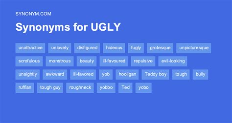 Ugly Synonym
