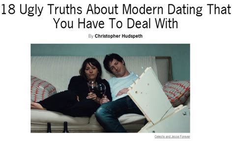 ugly truths of modern dating