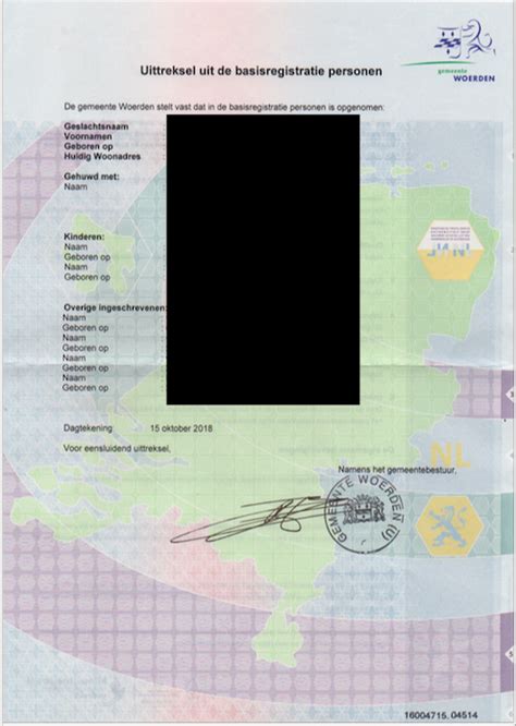 uittreksel woonhistorie