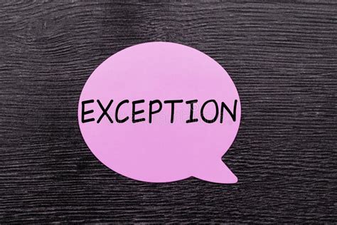 uitzondering instructies